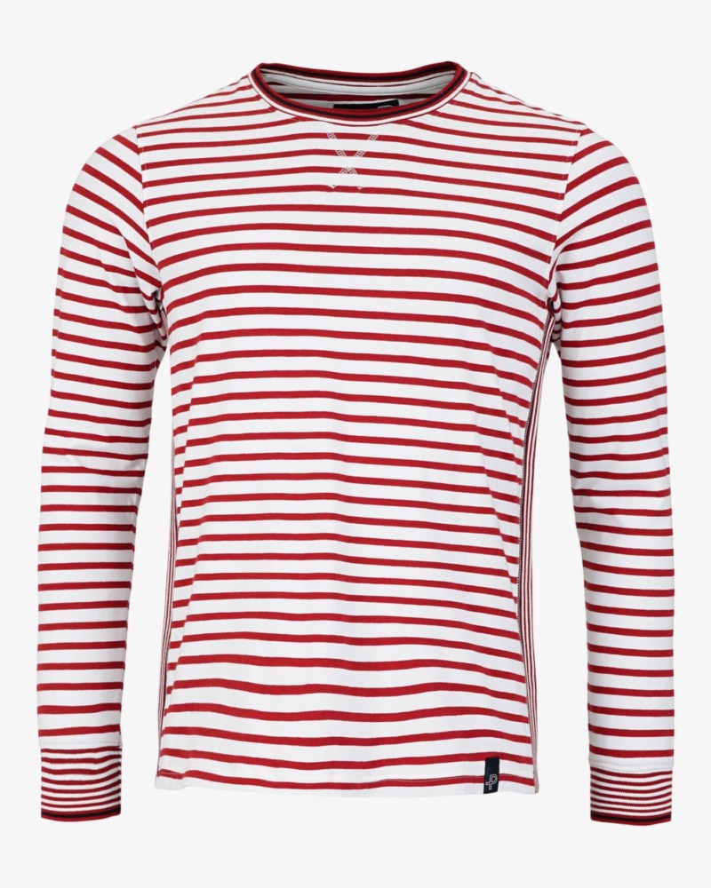 PelleP Classic Stripe Shirt - Red/white, M
