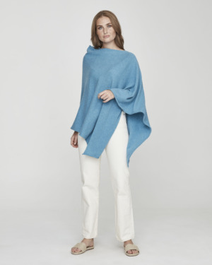 Sofie poncho - soft aqua, Yksi koko
