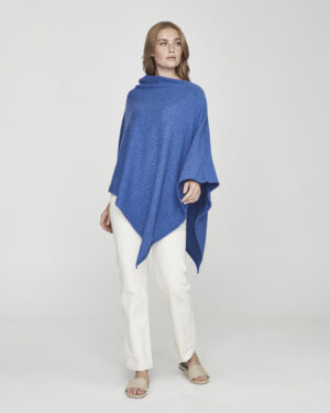 Sofie poncho - Mid Blue, Yksi koko