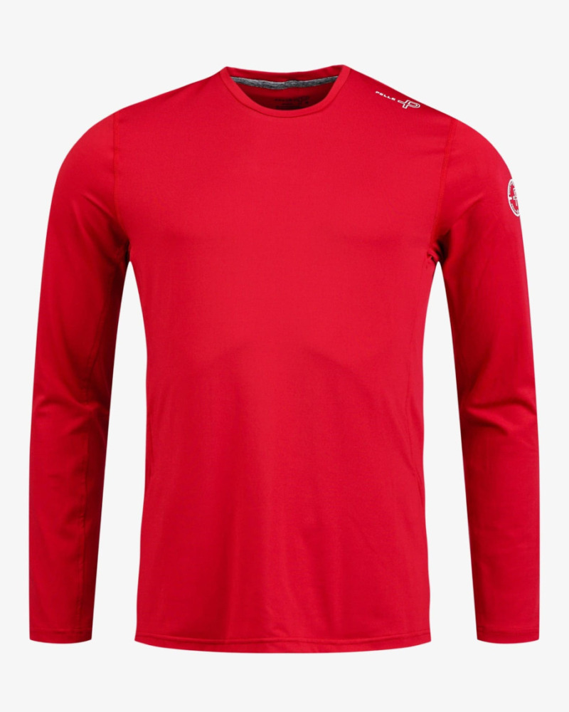 PelleP tehniline T-särk Momentum LS Roundneck - Race Red, M