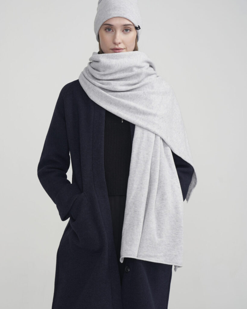 Smögen huivi - Yksi koko, marble grey