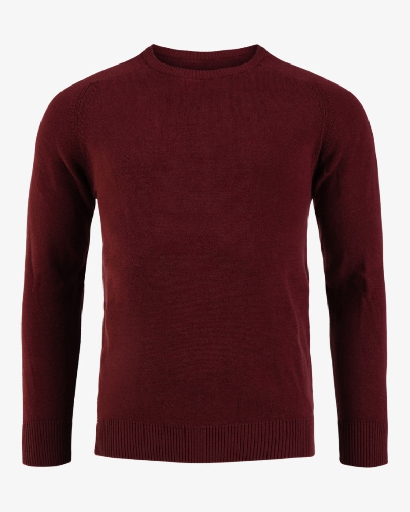 Crew Roundneck Neule - Mesa Red, S