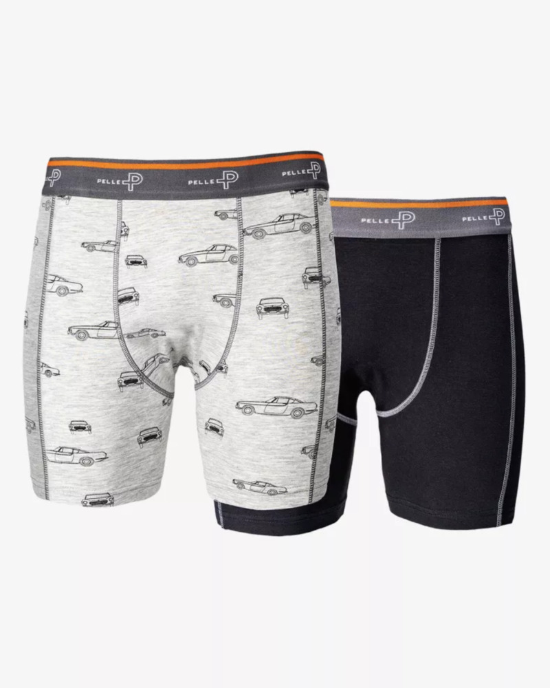 Pelle P bokserit 2-pack - Harmaa, S
