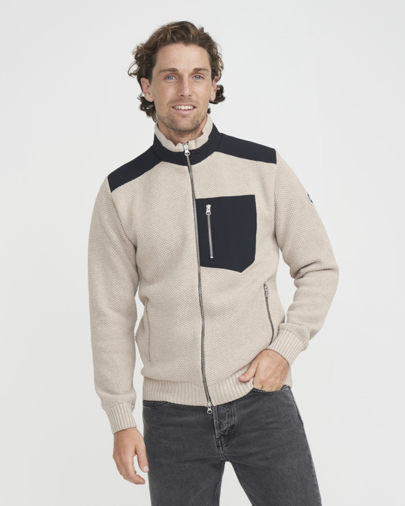 Konrad Fullzip Tuulenpitävä - Khaki/black, XXL