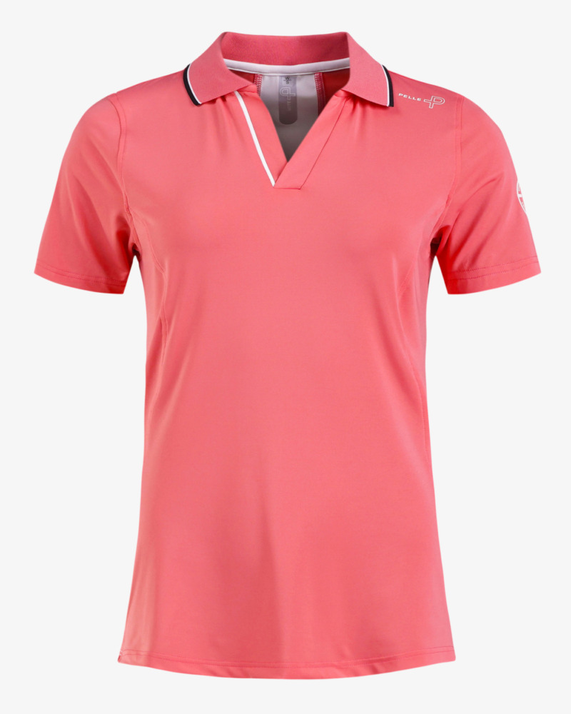 Pelle P Naisten tekninen poolopaita Arc Mesh - Rasberry Lemon, XL