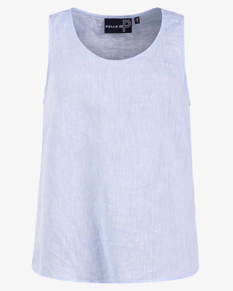 PelleP Linane Topp - Sky Blue Melange, XS