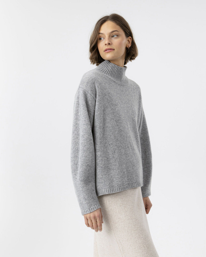Veronika Turtle Villaneule - grey mel, L