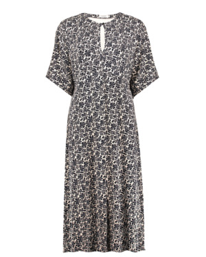 Asta Mid Length Mekko - Sand/Navy, XS