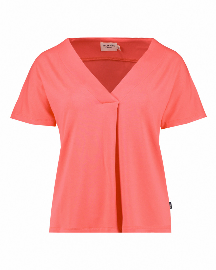 Asta V-Neck Top - Korall, M