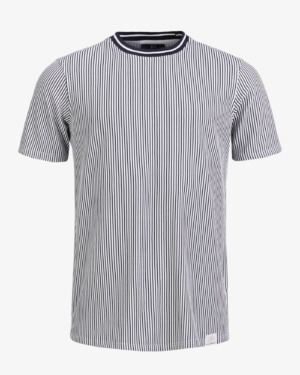 Brassie Tee - Dark Navy Stripe, XXL