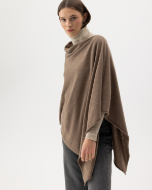 Sofie poncho - oak mel, Yksi koko