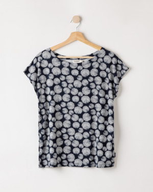 Esther Capsleeve - Navy/Off White, S