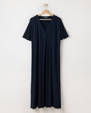 Esther V-Kaelusega Kleit - Navy, XS