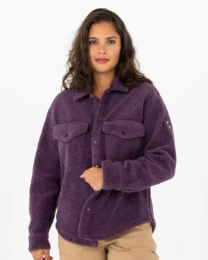 PelleP Naiste Fliissärk Alpage - dark heather, M