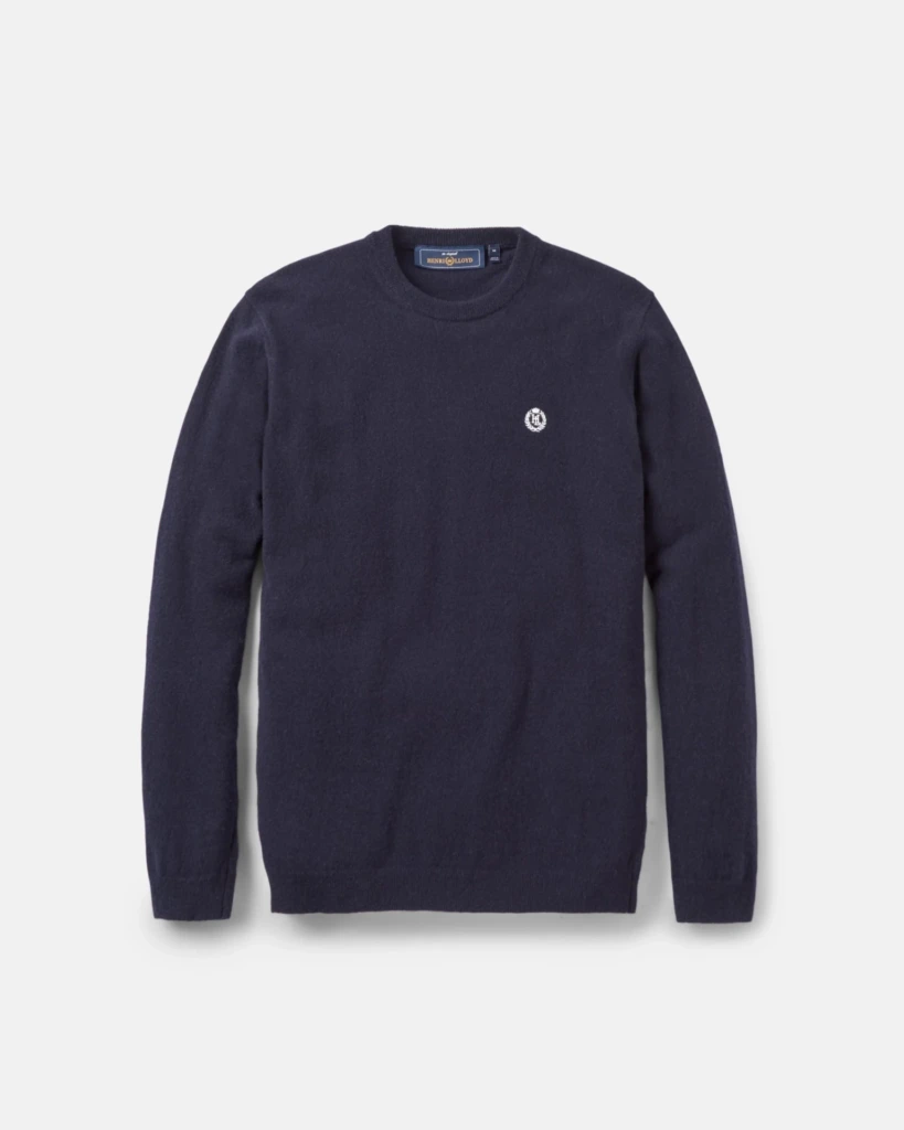 Henri Lloyd Teddington Crew -neule - tummansininen, XXL
