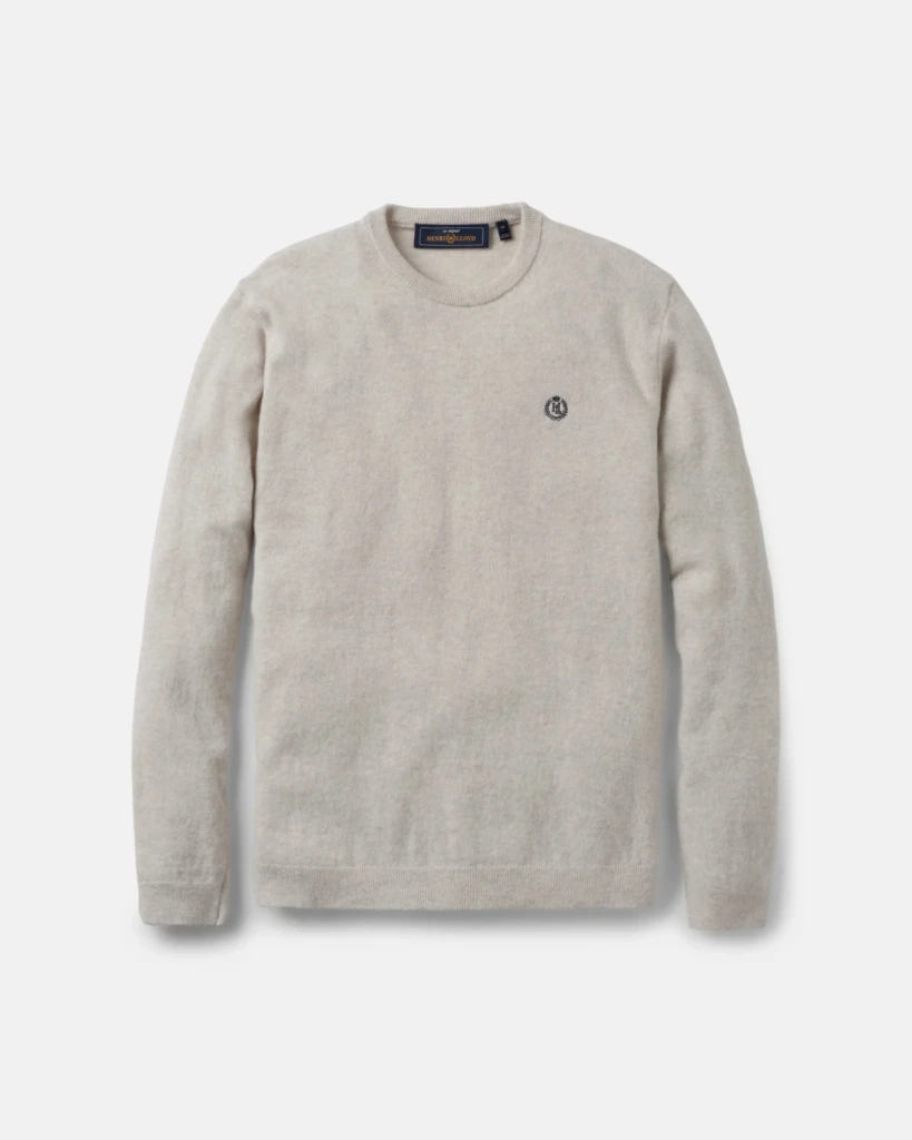 Henri Lloyd Teddington Crew -neule - Off white, XL