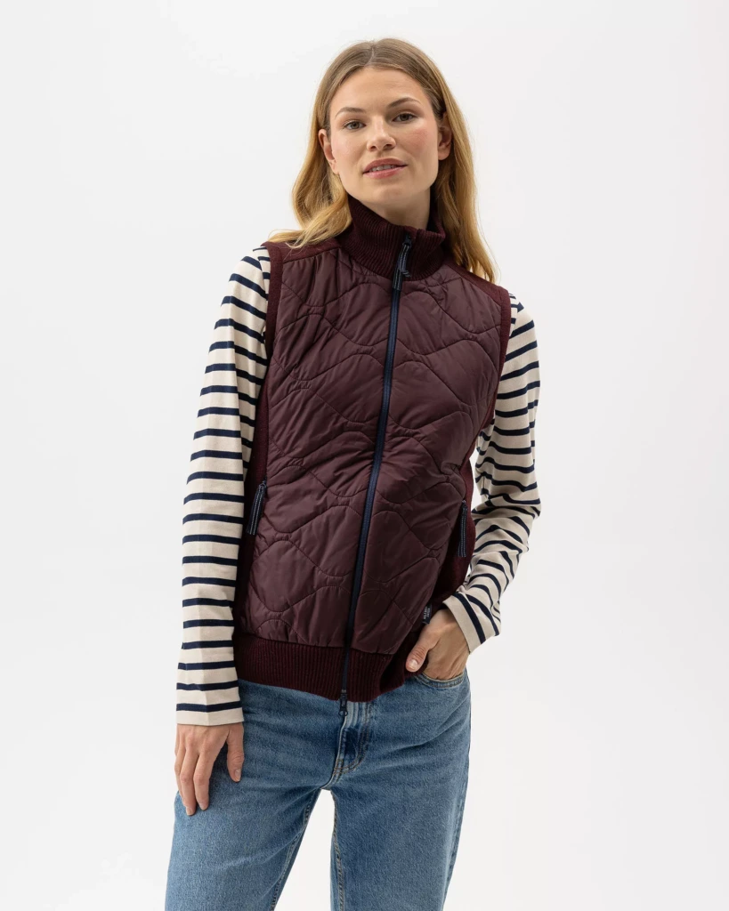 Mary tuulenpitävä liivi - maroon, S