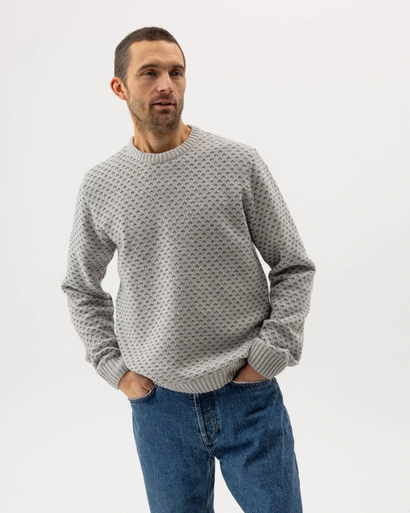 Torsten Crew - marb grey/dar grey, M