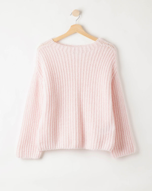 Cajsa-neule - Pale Pink, XS