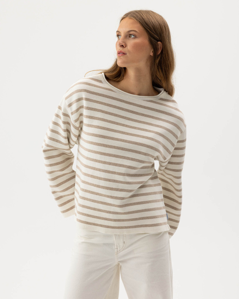 Holebrook Lissie Neule - off white/khaki, XS