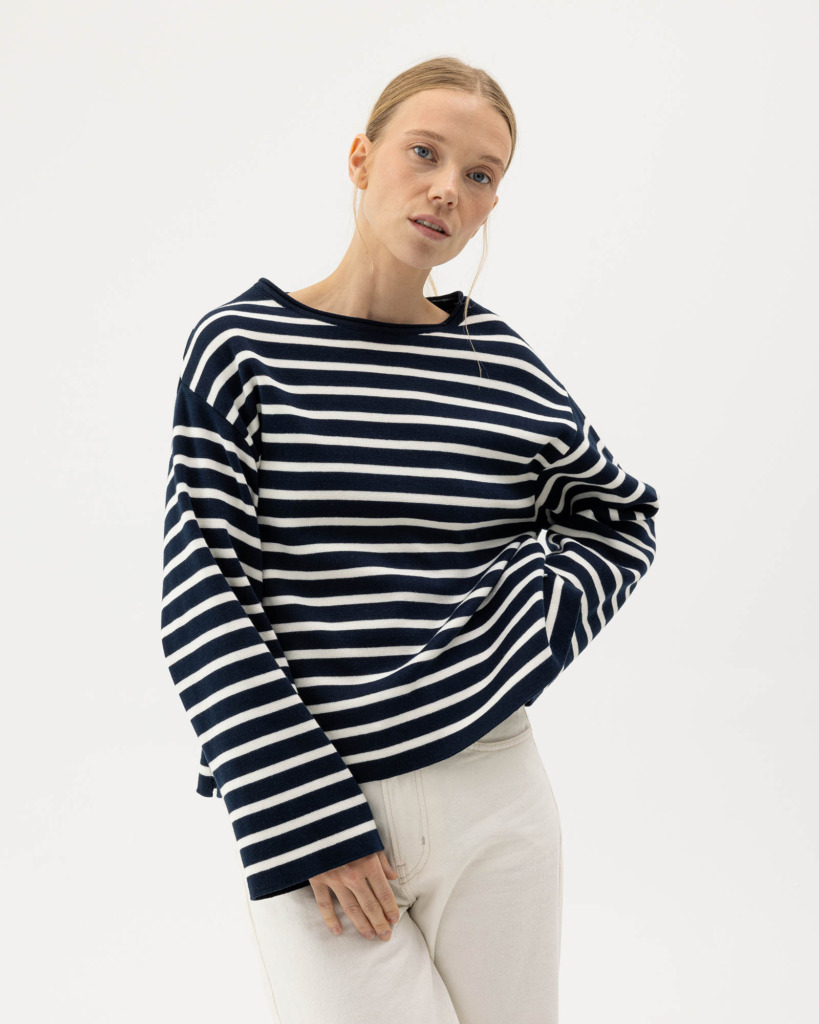 Holebrook Lissie Neule - Navy/Off White, XS