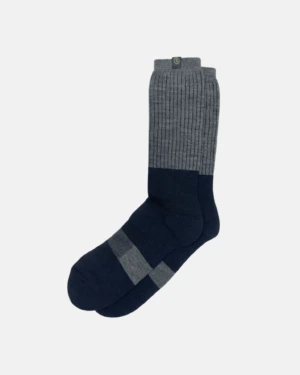 Meriinovillaset sukat - asphalt /navy marl, 39-45