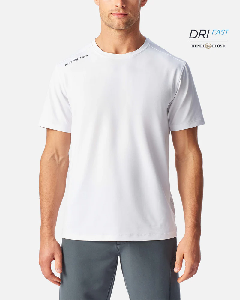 Henri Lloyd Dri‑Fast SS ‑T‑paita – miesten - Valkoinen, 3XL