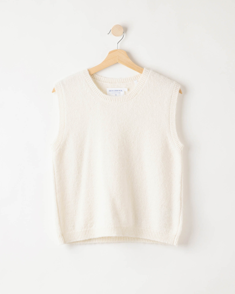 Holebrook Elsy -neuleliivi - Off white, M