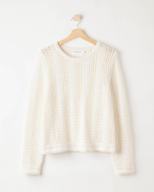 Heidi Crew Sviiter - Off white, XL