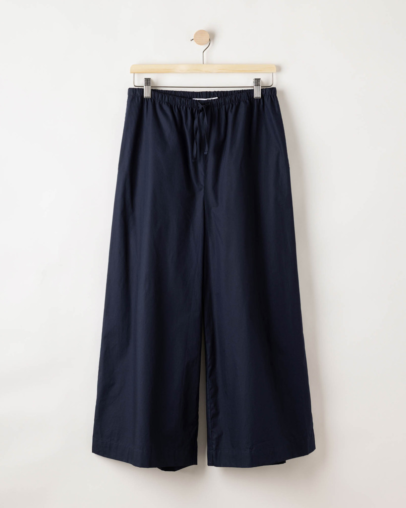 Holebrook Marie -leveälahkeiset housut - Laivastonsininen, XS