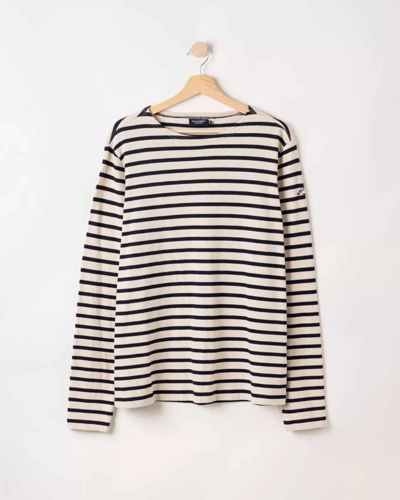 Oliver Boatneck - Ecru/Navy, 3XL