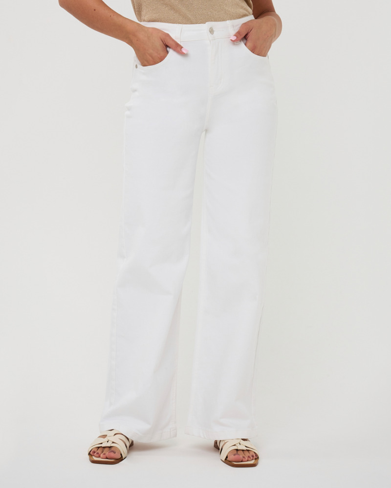 Esqualo Laiad Teksapüksid - Off white, 42