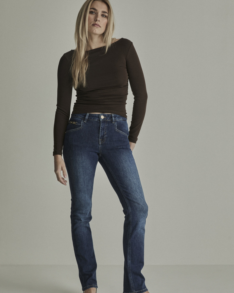 Para Mi Angie Fancy High-Waisted Jeans - drift blue, 46